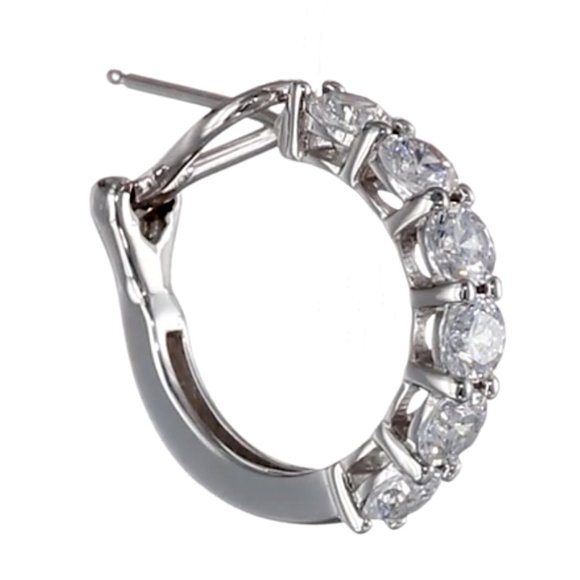 Sterling Silver Swarovski Crystal Earrings - Picture 5 of 8